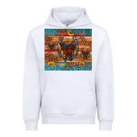 White saddle horseshoe leopard sunflower Urban Hoodie - Artiststas