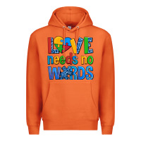 Carrot love needs no words autism Premium Hoodie - AdoDesignShop