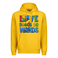 Lemon love needs no words autism Premium Hoodie - AdoDesignShop