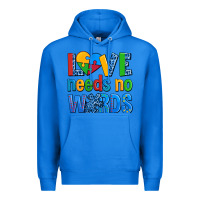 True Royal love needs no words autism Premium Hoodie - AdoDesignShop
