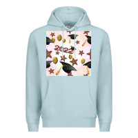 Blue Mist 2022 to graduation seamless pattern Premium Hoodie - BundleAndBundleShop