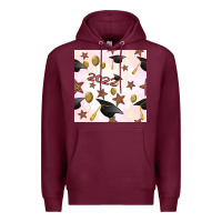 Burgundy 2022 to graduation seamless pattern Premium Hoodie - BundleAndBundleShop