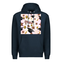 Navy 2022 to graduation seamless pattern Premium Hoodie - BundleAndBundleShop