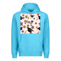 Ocean Blue 2022 to graduation seamless pattern Premium Hoodie - BundleAndBundleShop