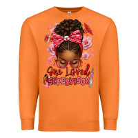 Carrot one loved supervisor afro messy bun Premium Sweatshirt - texasbilliewilder