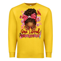 Lemon one loved supervisor afro messy bun Premium Sweatshirt - texasbilliewilder