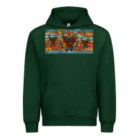 Forest Green saddle horseshoe  sunflower leopard license plate Urban Hoodie - Artiststas
