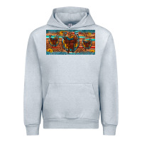 Heather Grey saddle horseshoe  sunflower leopard license plate Urban Hoodie - Artiststas