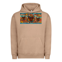 Pigment Burro saddle horseshoe  sunflower leopard license plate Urban Hoodie - Artiststas