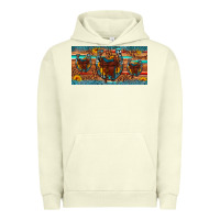 Pigment Pistachio saddle horseshoe  sunflower leopard license plate Urban Hoodie - Artiststas