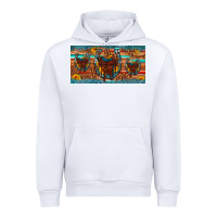 White saddle horseshoe  sunflower leopard license plate Urban Hoodie - Artiststas