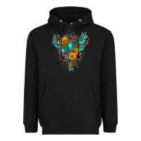 Black gemstone cross Heavyweight Hoodie - Zillion Design Studio