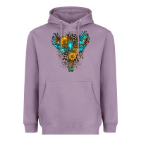 Lavender gemstone cross Heavyweight Hoodie - Zillion Design Studio