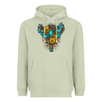 Matcha gemstone cross Heavyweight Hoodie - Zillion Design Studio