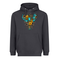 Smoke gemstone cross Heavyweight Hoodie - Zillion Design Studio