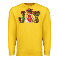 Lemon christmas joy with rooster Premium Sweatshirt - RanaPortraitStore