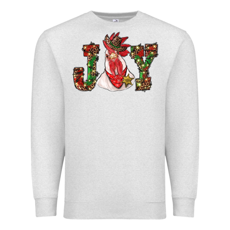 Christmas Joy With Rooster Premium Sweatshirt by RanaPortraitStore | Teevron