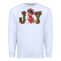 White christmas joy with rooster Premium Sweatshirt - RanaPortraitStore