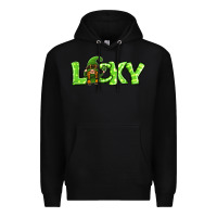 Black St Patricks Day Lucky Gnome Premium Hoodie - Jasminsmagicworld