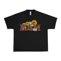 Black mom boots hat and sunflower Urban Heavy Tee - Artiststas