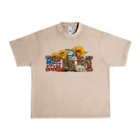 French Oak mom boots hat and sunflower Urban Heavy Tee - Artiststas