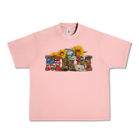 Salmon mom boots hat and sunflower Urban Heavy Tee - Artiststas