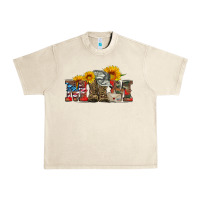 Sandshell mom boots hat and sunflower Urban Heavy Tee - Artiststas