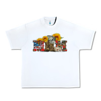 White mom boots hat and sunflower Urban Heavy Tee - Artiststas
