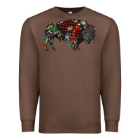 Chestnut christmas bison Premium Sweatshirt - RanaPortraitStore