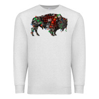 Oatmeal Heather christmas bison Premium Sweatshirt - RanaPortraitStore