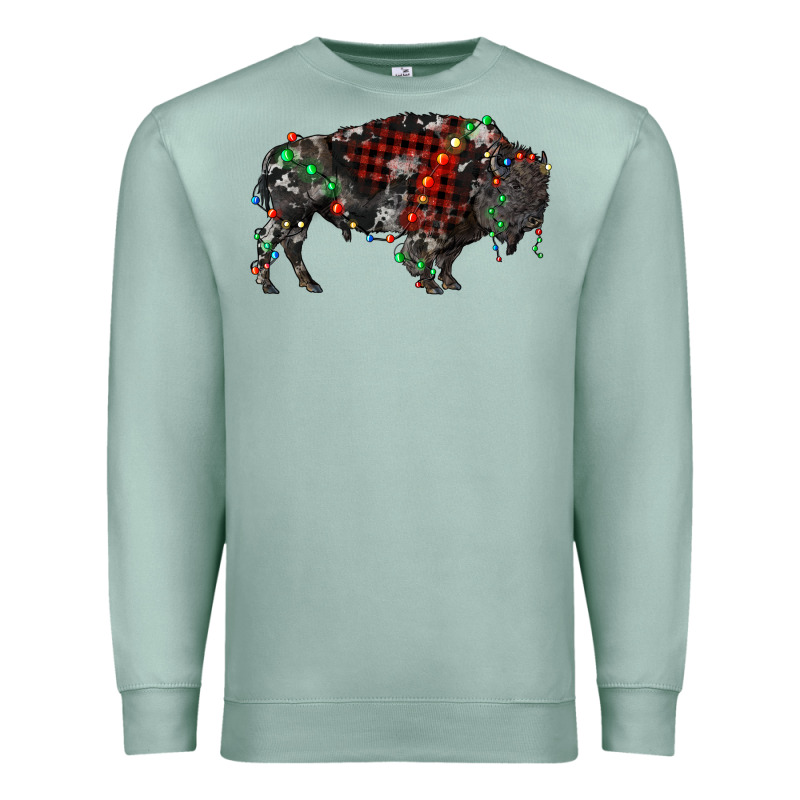 Christmas Bison Premium Sweatshirt by RanaPortraitStore | Teevron