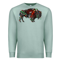 Seafoam christmas bison Premium Sweatshirt - RanaPortraitStore