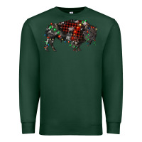 Sports Green christmas bison Premium Sweatshirt - RanaPortraitStore