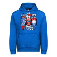 Cobalt red white and boozy Urban Hoodie - JahusDesignShop