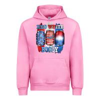Fuchsia Pink red white and boozy Urban Hoodie - JahusDesignShop