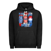 Pigment Black red white and boozy Urban Hoodie - JahusDesignShop