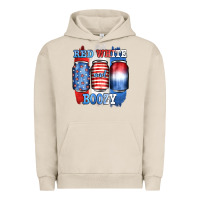Pigment French Oak red white and boozy Urban Hoodie - JahusDesignShop