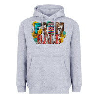 Heather Grey farm babe Heavyweight Hoodie - Zillion Design Studio