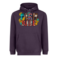 Plum farm babe Heavyweight Hoodie - Zillion Design Studio