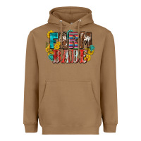 Toasted Coconut farm babe Heavyweight Hoodie - Zillion Design Studio