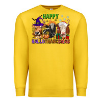 Lemon happy hallothanksmas with cow Premium Sweatshirt - texasbilliewilder