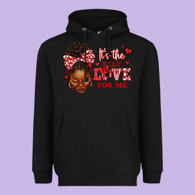 Heavyweight Hoodie sorority colors red and white it's the self love f