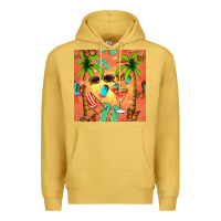 Antique Gold summer slipper and cocktail seamless pattern Premium Hoodie - BundleAndBundleShop