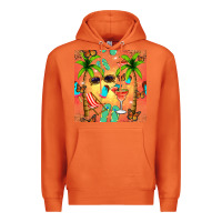 Carrot summer slipper and cocktail seamless pattern Premium Hoodie - BundleAndBundleShop