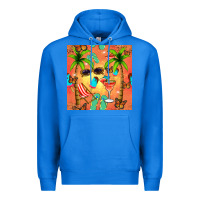 True Royal summer slipper and cocktail seamless pattern Premium Hoodie - BundleAndBundleShop