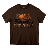 Chocolate Brown Fall Family Football Heavy Core Tee - LillyAllenDesigns