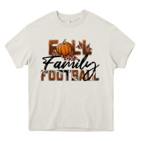 Cream Fall Family Football Heavy Core Tee - LillyAllenDesigns