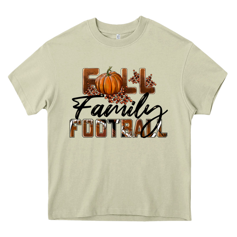 Fall Family Football Heavy Core Tee by LillyAllenDesigns | Teevron