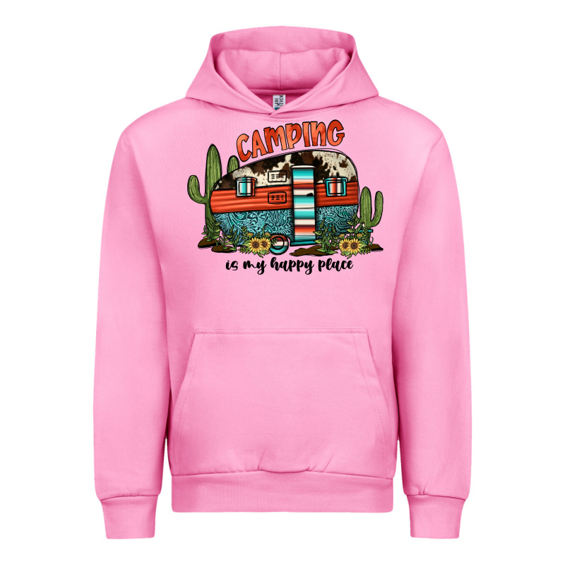 Camping Is My Happy Place Urban Hoodie by JahusDesignShop | Teevron