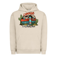 Pigment French Oak camping is my happy place Urban Hoodie - JahusDesignShop